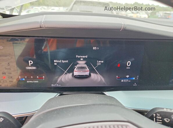 5N1AZ3CS7SC131643 2025 NISSAN MURANO Gray Вид щитка приладів