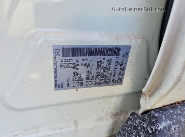 5N1BT3AA0PC892022 2023 NISSAN ROGUE Белый Вид наклейки с VIN-кодом