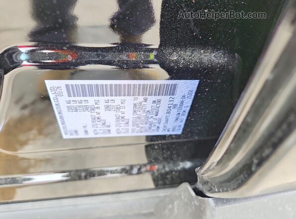 5N1BT3AA4TC804132 2026 NISSAN ROGUE Black VIN կոդի պիտակի տեսք
