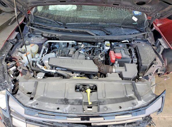 5N1BT3AA8TC800469 2026 NISSAN ROGUE Maroon Vista del compartimento del motor