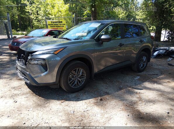 5N1BT3AB2RC689029 2024 NISSAN ROGUE Gray Առջևի ձախ երեք քառորդ տեսարան