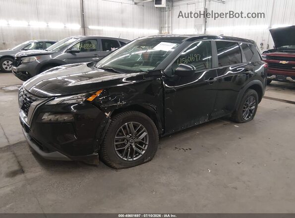 5N1BT3AB3PC790867 2023 NISSAN ROGUE Black Առջևի ձախ երեք քառորդ տեսարան