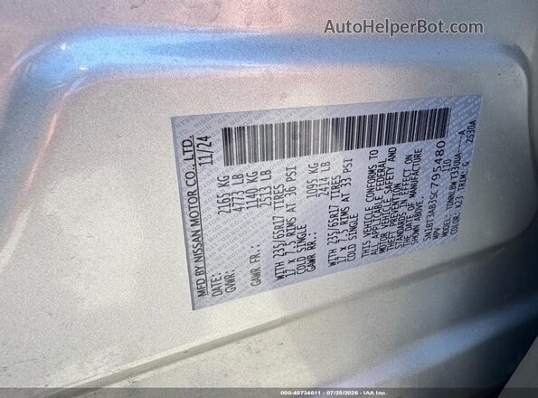 5N1BT3AB3SC795480 2025 NISSAN ROGUE Серебряный Вид подкапотного пространства