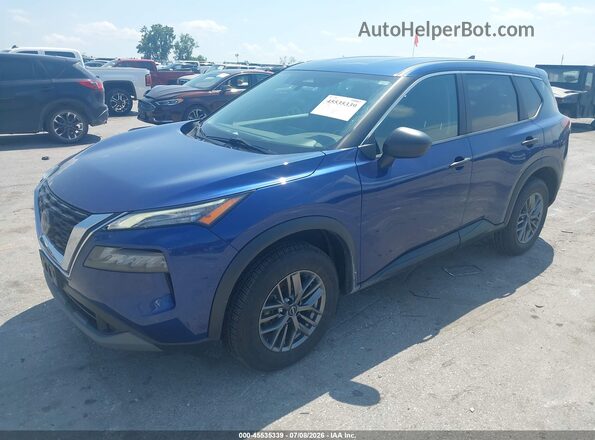 5N1BT3AB4PC789369 2023 NISSAN ROGUE Blue წინა მარცხენა ხედი სამი მეოთხედიდან