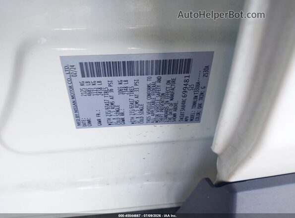 5N1BT3AB4RC699481 2024 NISSAN ROGUE White Вид підкапотного простору