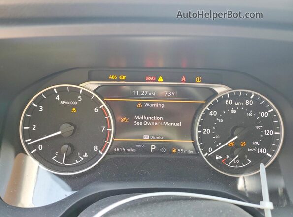 5N1BT3AB4SC871675 2025 NISSAN ROGUE Black ხელსაწყოთა პანელის ხედი