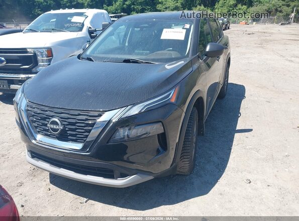 5N1BT3AB7PC674071 2023 NISSAN ROGUE Black Առջևի ձախ երեք քառորդ տեսարան