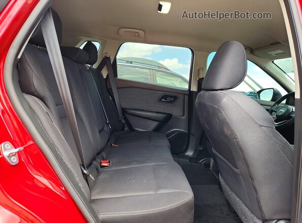 5N1BT3AB8PC685998 2023 NISSAN ROGUE Burgundy Rear seats view