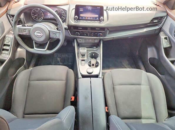 5N1BT3AB8PC685998 2023 NISSAN ROGUE Burgundy Dashboard view