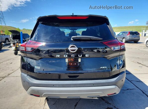 5N1BT3AB8PC786989 2023 NISSAN ROGUE Black Вид ззаду