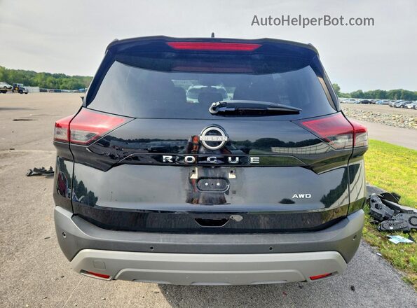 5N1BT3AB8PC846883 2023 NISSAN ROGUE Black Widok z tyłu
