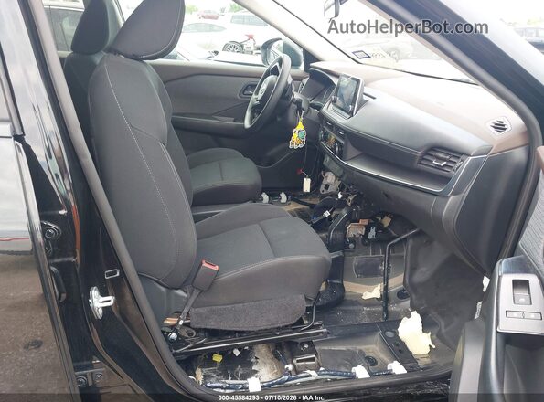 5N1BT3AB9PC896207 2023 NISSAN ROGUE Black Front interior view