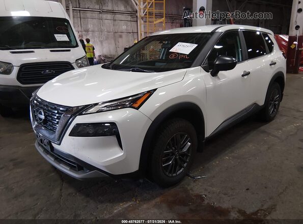 5N1BT3ABXPC787805 2023 NISSAN ROGUE White Առջևի ձախ երեք քառորդ տեսարան