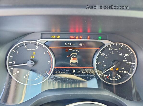 5N1BT3ABXSC791619 2025 NISSAN ROGUE Red ხელსაწყოთა პანელის ხედი