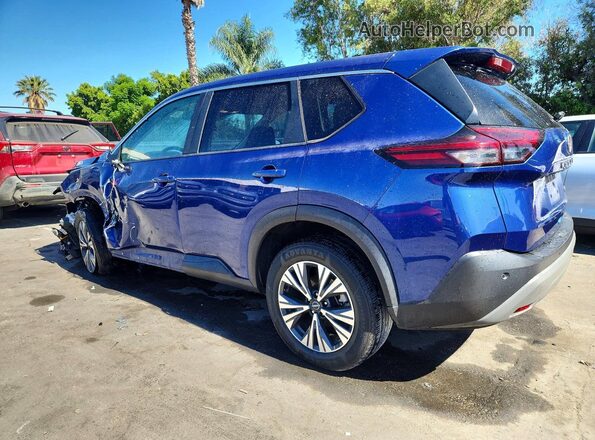 5N1BT3BA0PC837665 2023 NISSAN ROGUE Синий Задняя левая четверть