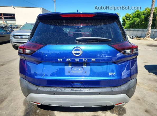 5N1BT3BA0PC837665 2023 NISSAN ROGUE Синий Вид сзади