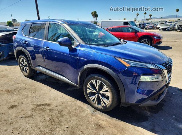 5N1BT3BA0PC837665 2023 NISSAN ROGUE Синий Передняя правая четверть