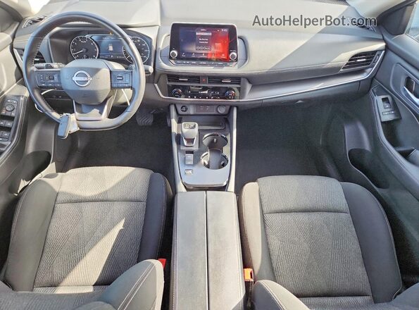 5N1BT3BA0SC774494 2025 NISSAN ROGUE Blue Dashboard view