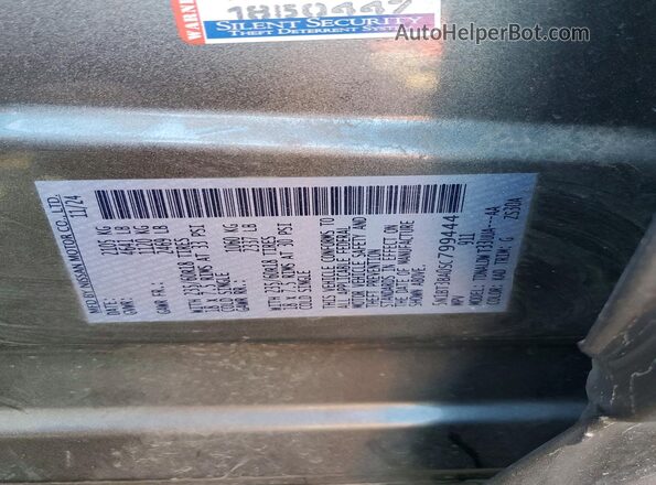 5N1BT3BA0SC799444 2025 NISSAN ROGUE Gray VIN կոդի պիտակի տեսք