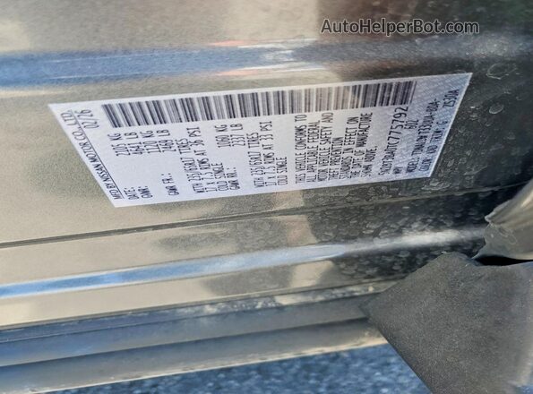 5N1BT3BA0TC775792 2026 NISSAN ROGUE Gray Вид наклейки з VIN-кодом
