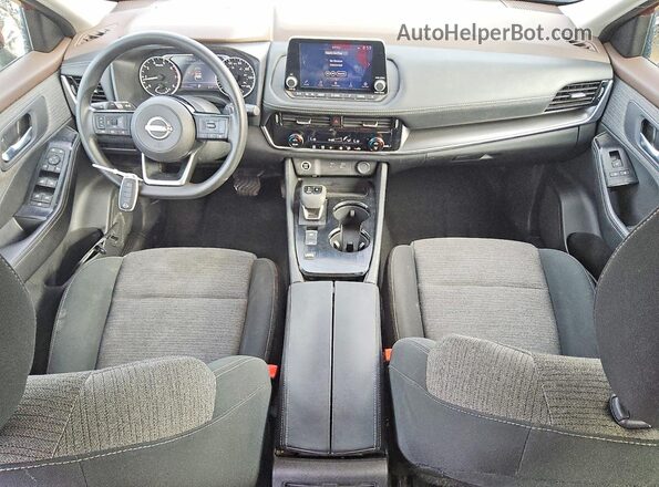5N1BT3BA1PC673293 2023 NISSAN ROGUE Red Dashboard view