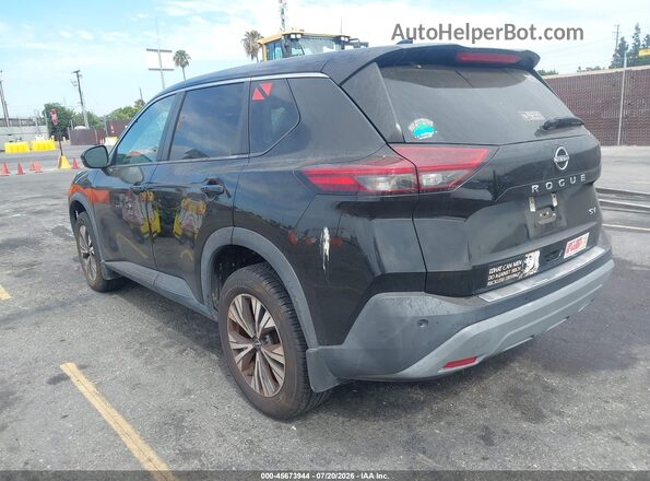5N1BT3BA2NC683022 2022 NISSAN ROGUE Black Rear left