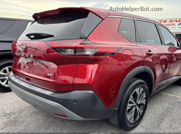 5N1BT3BA2PC680656 2023 NISSAN ROGUE Темно-бордовый Задняя правая четверть