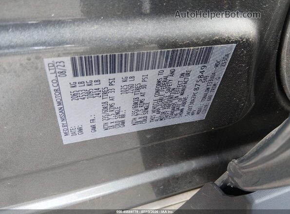 5N1BT3BA2PC875849 2023 NISSAN ROGUE Gray Շարժիչի բաժամունքի տեսք
