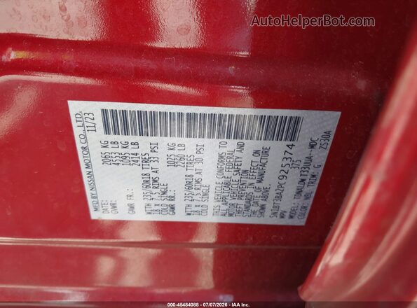 5N1BT3BA2PC925374 2023 NISSAN ROGUE Red Engine compartment view