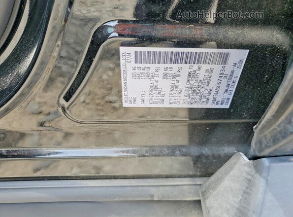 5N1BT3BA2SC674834 2025 NISSAN ROGUE Black Vista de la etiqueta del VIN