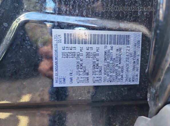 5N1BT3BA2SC784721 2025 NISSAN ROGUE Черный Панорамный вид салона 360°