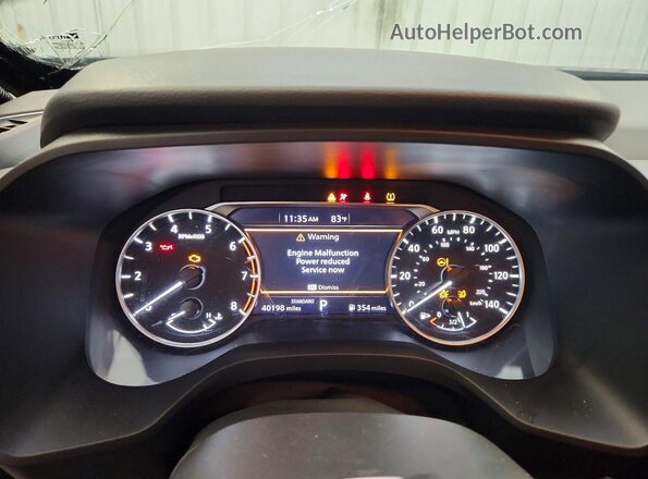5N1BT3BA2SC828992 2025 NISSAN ROGUE Black Vista del cuadro de instrumentos