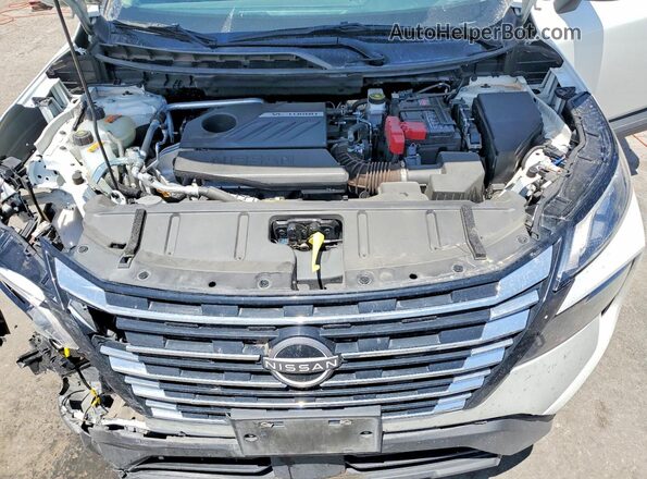 5N1BT3BA3SC674342 2025 NISSAN ROGUE White Vista del compartimento del motor