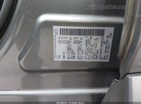 5N1BT3BA4PC899019 2023 NISSAN ROGUE Gray Вид підкапотного простору