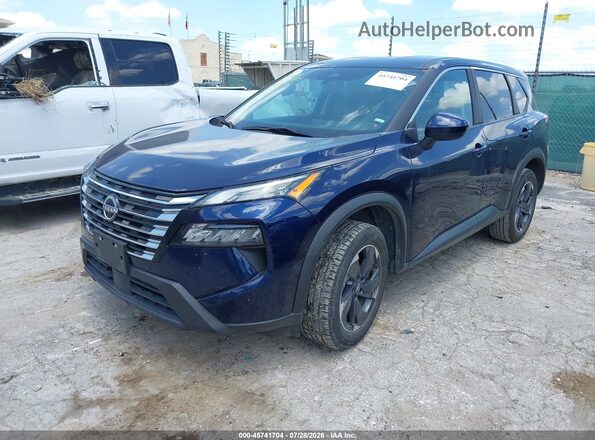 5N1BT3BA4RC682380 2024 NISSAN ROGUE Blue წინა მარცხენა ხედი სამი მეოთხედიდან