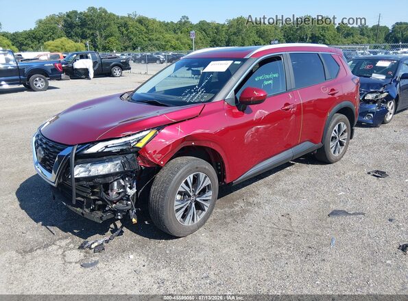 5N1BT3BA6PC888619 2023 NISSAN ROGUE Red Vista tres cuartos delantera izquierda