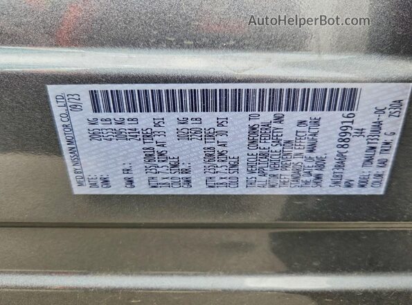 5N1BT3BA6PC889916 2023 NISSAN ROGUE Gray Սալոնի 360 աստիճան տեսք