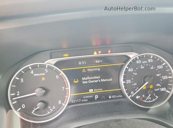 5N1BT3BA8PC858120 2023 NISSAN ROGUE White Вид щитка приладів