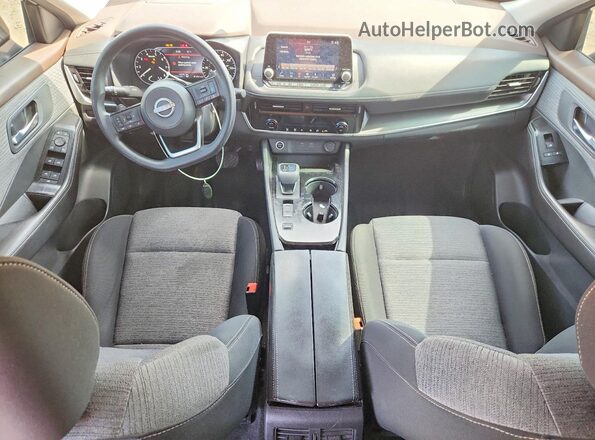 5N1BT3BA9NC683003 2022 NISSAN ROGUE Black წინა პანელის ხედი
