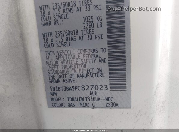 5N1BT3BA9PC827023 2023 NISSAN ROGUE White Vista del compartimento del motor