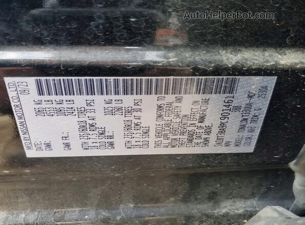 5N1BT3BA9PC901461 2023 NISSAN ROGUE Black Вид наклейки з VIN-кодом