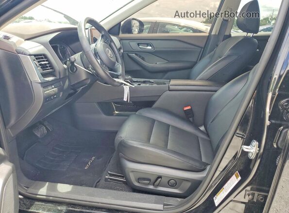 5N1BT3BA9PC941961 2023 NISSAN ROGUE Black Widok wnętrza z przodu