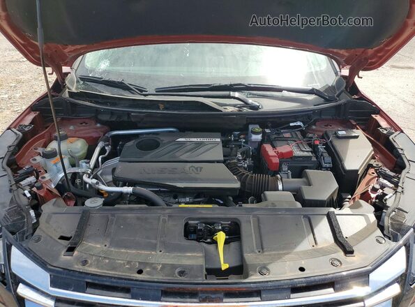 5N1BT3BA9SC792394 2025 NISSAN ROGUE Maroon Вид підкапотного простору