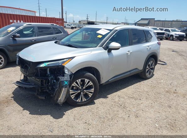 5N1BT3BAXPC837012 2023 NISSAN ROGUE Silver წინა მარცხენა ხედი სამი მეოთხედიდან