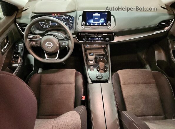 5N1BT3BB1NC671663 2022 NISSAN ROGUE Silver Вид панелі приладів