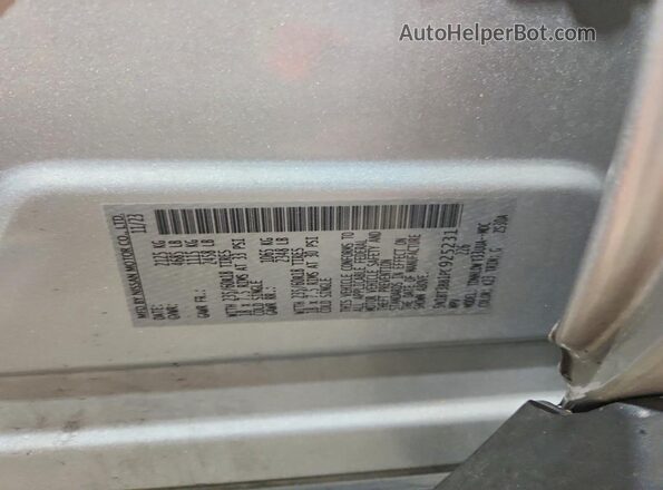 5N1BT3BB1PC925231 2023 NISSAN ROGUE Silver VIN sticker view