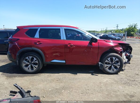 5N1BT3BB3PC671392 2023 NISSAN ROGUE Red Widok wnętrza z tyłu