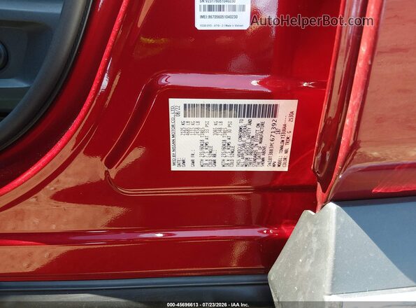 5N1BT3BB3PC671392 2023 NISSAN ROGUE Red Widok komory silnika