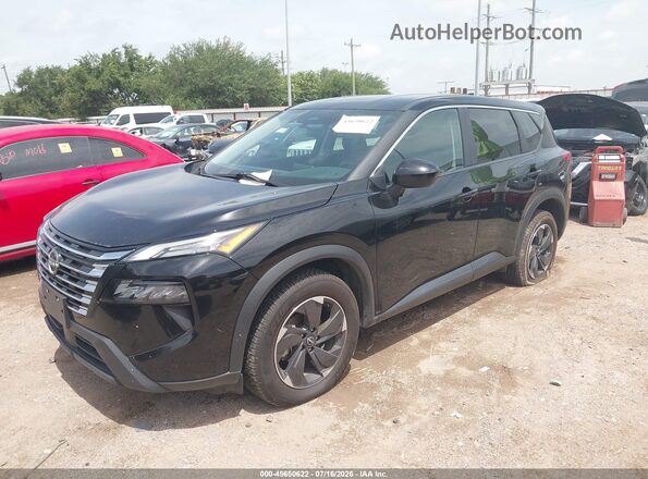 5N1BT3BB3RC749902 2024 NISSAN ROGUE Black Առջևի ձախ երեք քառորդ տեսարան