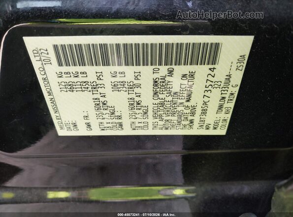 5N1BT3BB5PC735724 2023 NISSAN ROGUE Black Widok komory silnika